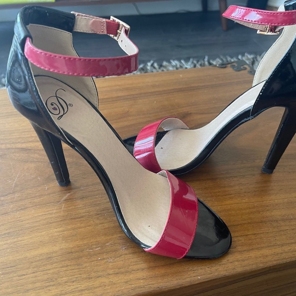 Black and red Stiletto heels